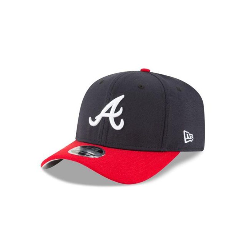 MLB Atlanta Braves Otc Stretch Snap 9Fifty Snapback (OOJ2342) - Blue New Era Caps